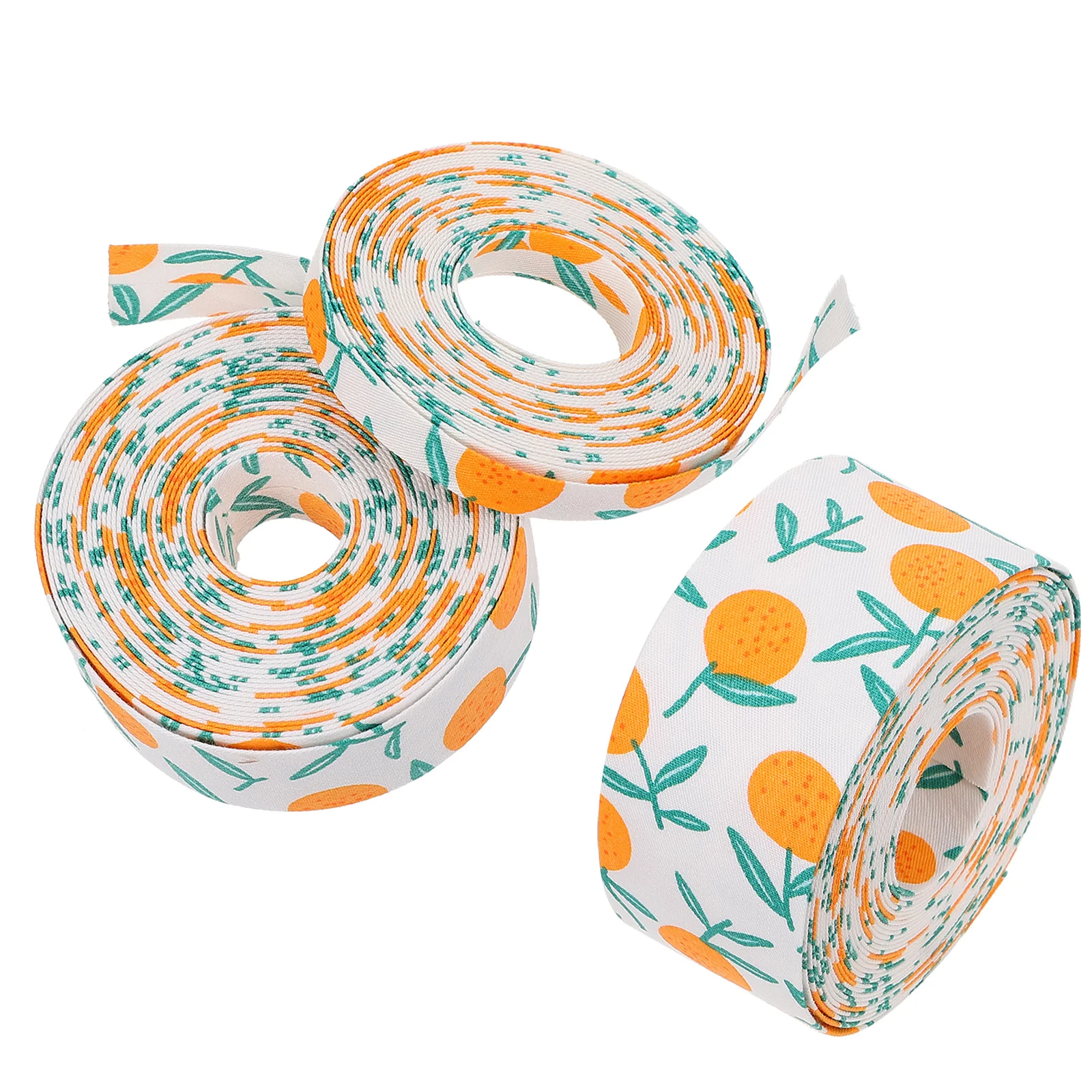 3 Rolls Accessories Fruit Ribbon Banquet Orange Christmas Decorations Oranges Gift Packing