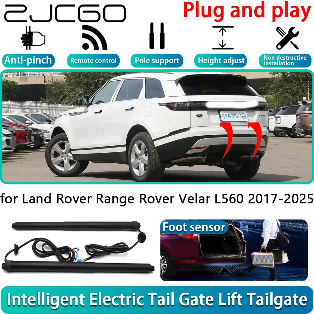ZJCGO для Land Rover Range Rover Velar L560 2017-2025 Автомобильная электрическая задняя дверь с электроприводом, автоматическая система задней двери ZJCGO для Land Rover Range Rover Velar L560 2017-2025 Автомобильная электрическая задняя дверь с электроприводом, автоматическая система задней двери