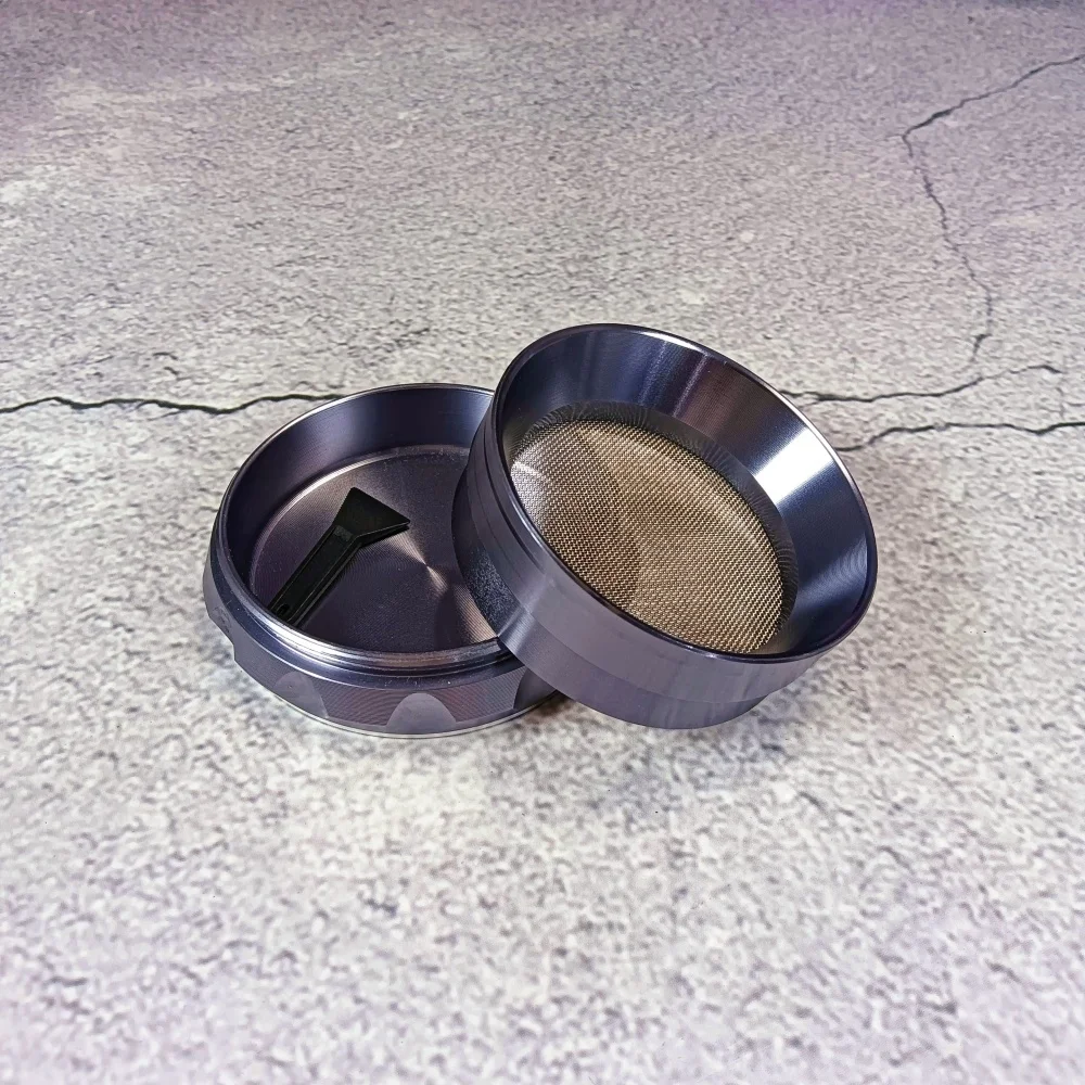 2.5インチ（60mm）カラーフラッシュメタルハーブグラインダーミルモルタル4層草葉葉巻タバコバニラグラインダー喫煙用具