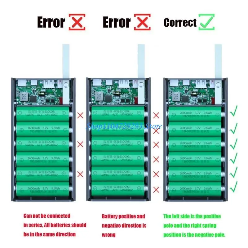 

Y2GD PD Quick 18650 for Case Lithium Battery Holder Fast