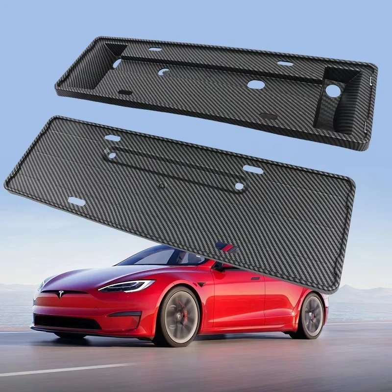 

For Tesla New Model 3 Car Modification License Plate Holder Front Rear License Plate Frame Car Accessories ﻿