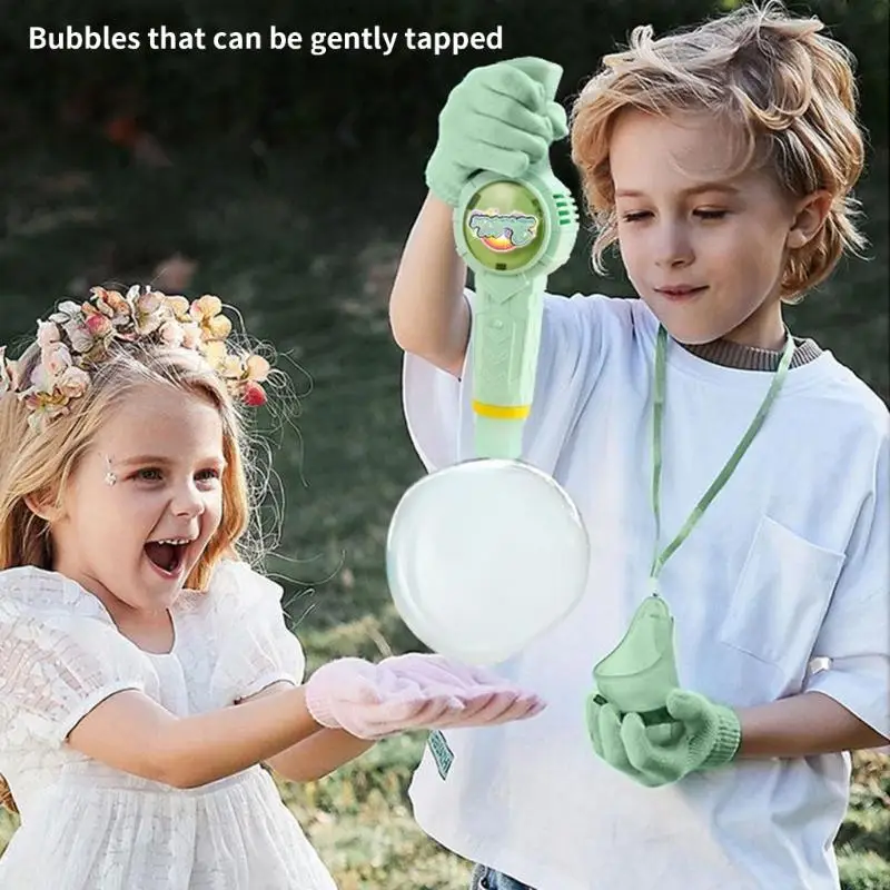 Máquina burbujas elástica CORB, juguete 15cm, agarre seguro para niños aire libre