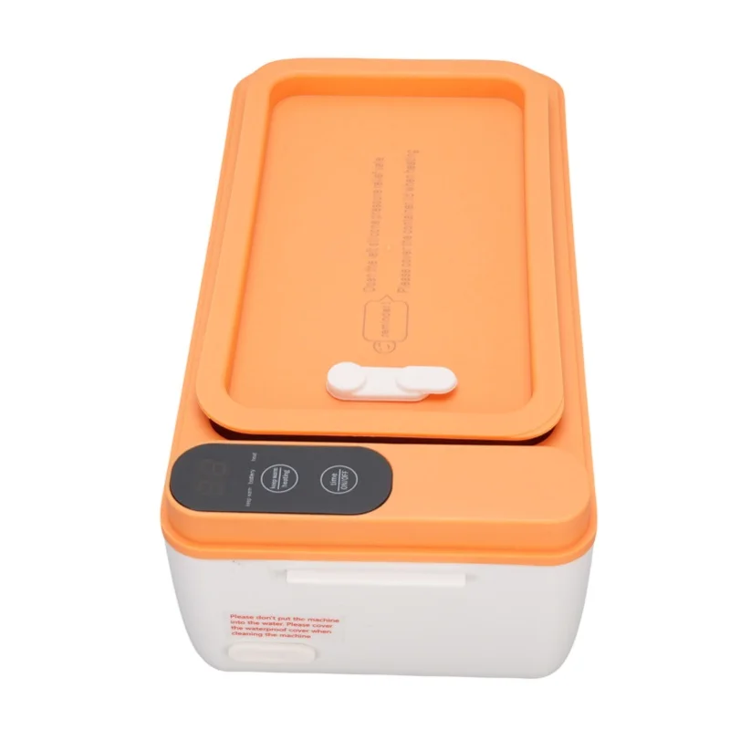 

Беспроводной электрический ланч-бокс емкостью 1 л, портативный подогреватель еды с подогревом 40 Вт, нержавеющая сталь 304, питание от батареи для путешествий и работы