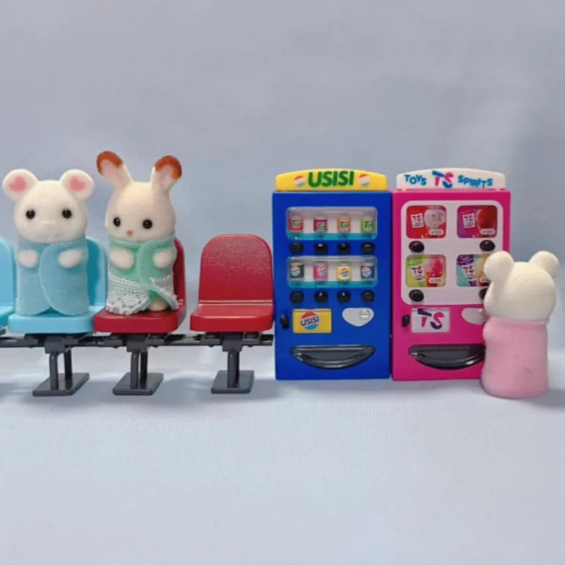 Toys Spirits Capsule Gashapon Figure Cute Gacha Ice Cream Vending Machine Figurine Miniature Anime Doll Decor Gift view 4