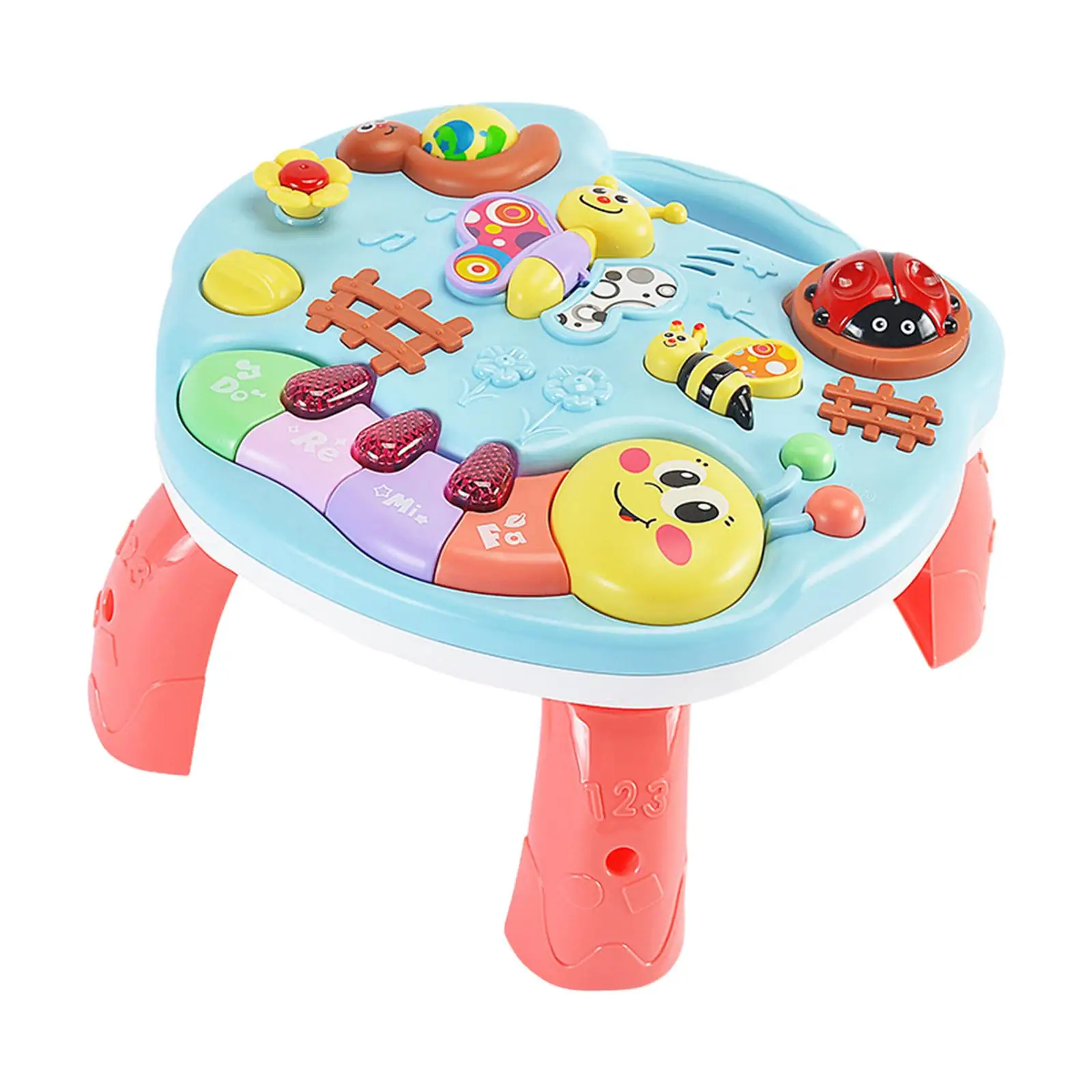 Table d'Activité Sensorielle pour Bébé, Jouet Musical, pour Garçon et Fille de 1, 2, 3 et 4 Ans