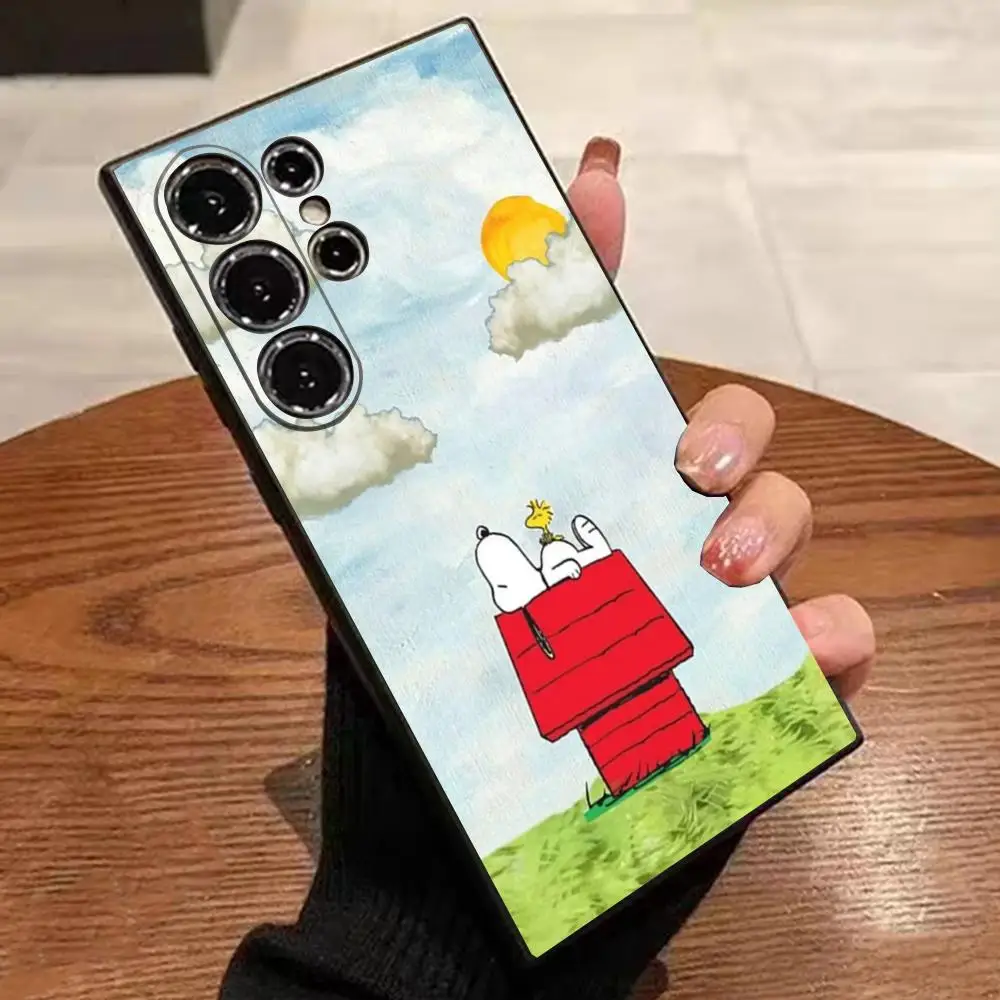 Nette Cartoon S-Snoopy Telefon Fall Für Samsung S25 Rand S24 S23 S22 S21 S20 Ultra Plus Fe Galaxy A54 a53 A34 A25 A16 Abdeckung