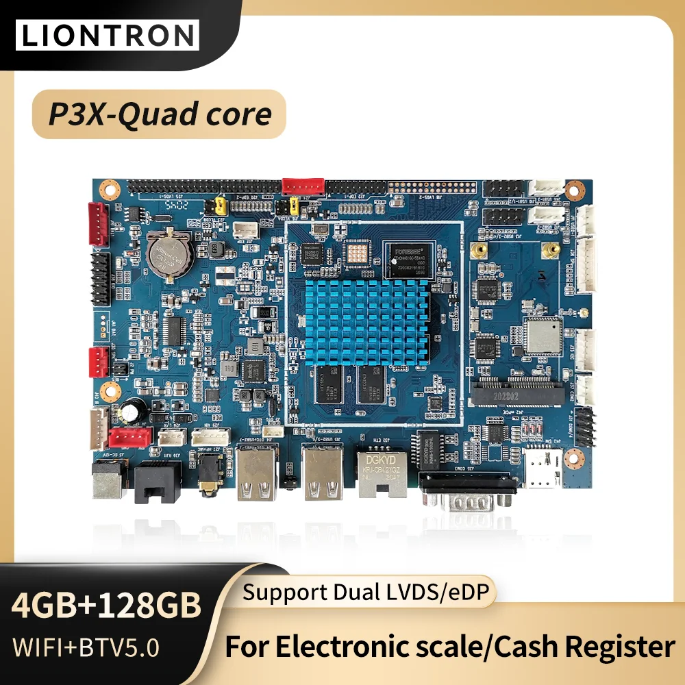 Liontron Development Board P3X Rockchip RK3288 Electronic scale motherboard Double LVDS EDP 4GB RAM 128GB ROM Andriod Board