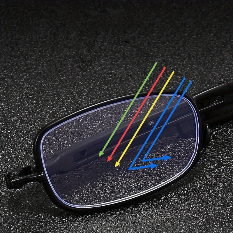 1,5 2,0 2,5 Faltbare Teleskop Presbyopie Brille Tragbare Tasche Anti Blaues Licht Gläser Lesebrille Männer Neutral – Detail 2