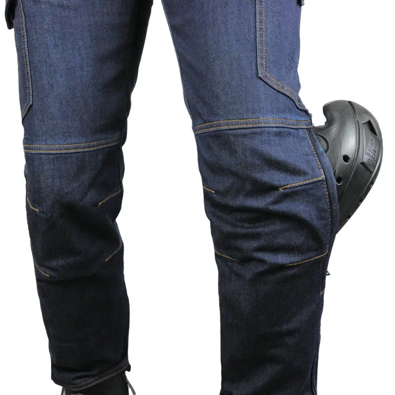 VOLERO Motorcycle Jeans Wear-resistant Tear-resistant Four-season Anti-drop Locomotive Cycling Pants Silicone Protective Gear