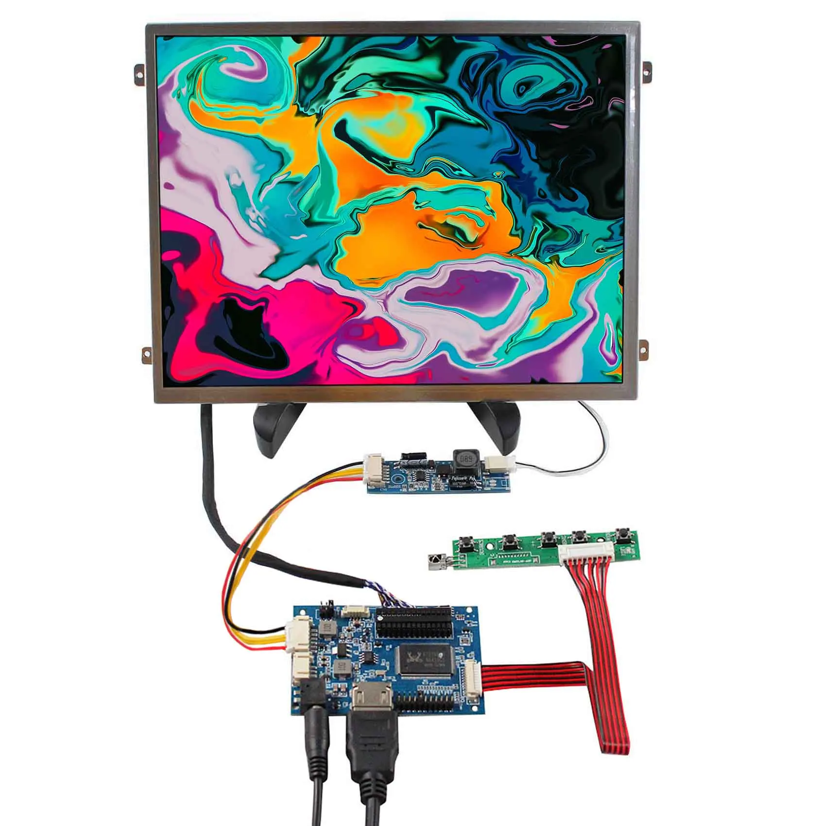 

Custom Lcd Display 30Pin Lvds Lcd Advertising Display Monitors 10.4Inch 1024X768 Lcd Ips Display With Hd -Mi Speaker Main Board