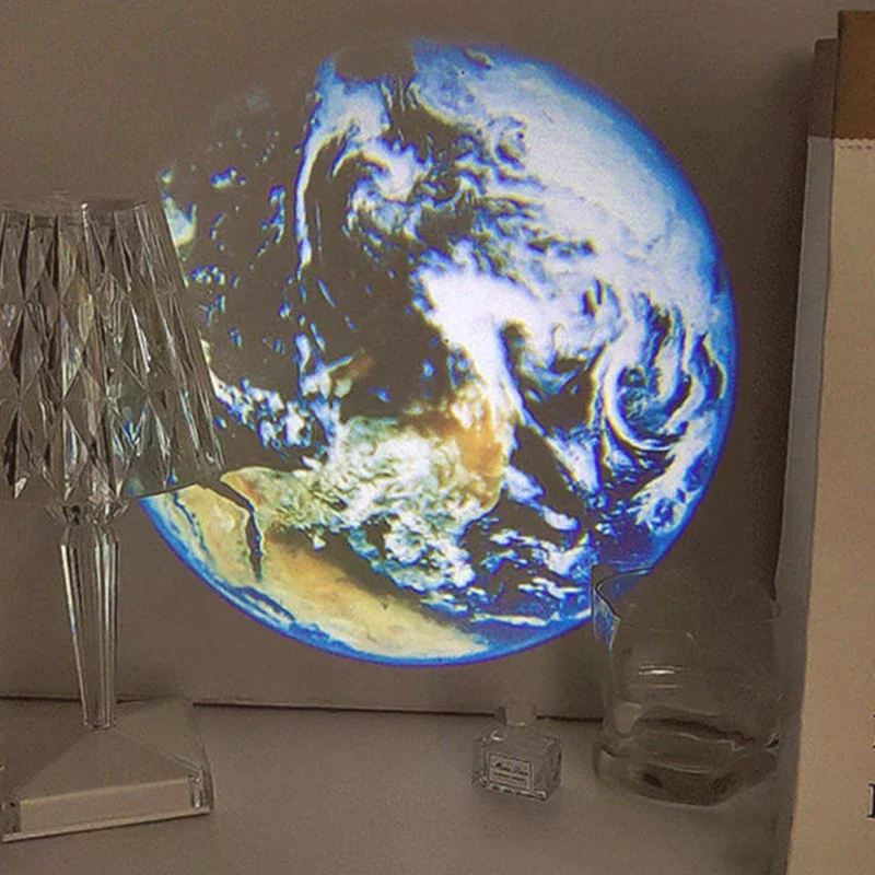 Earth Moon Projection Lamp Star Projector Planet Projector Background Atmosphere Led Night Light For Kids Bedroom Wall Decor