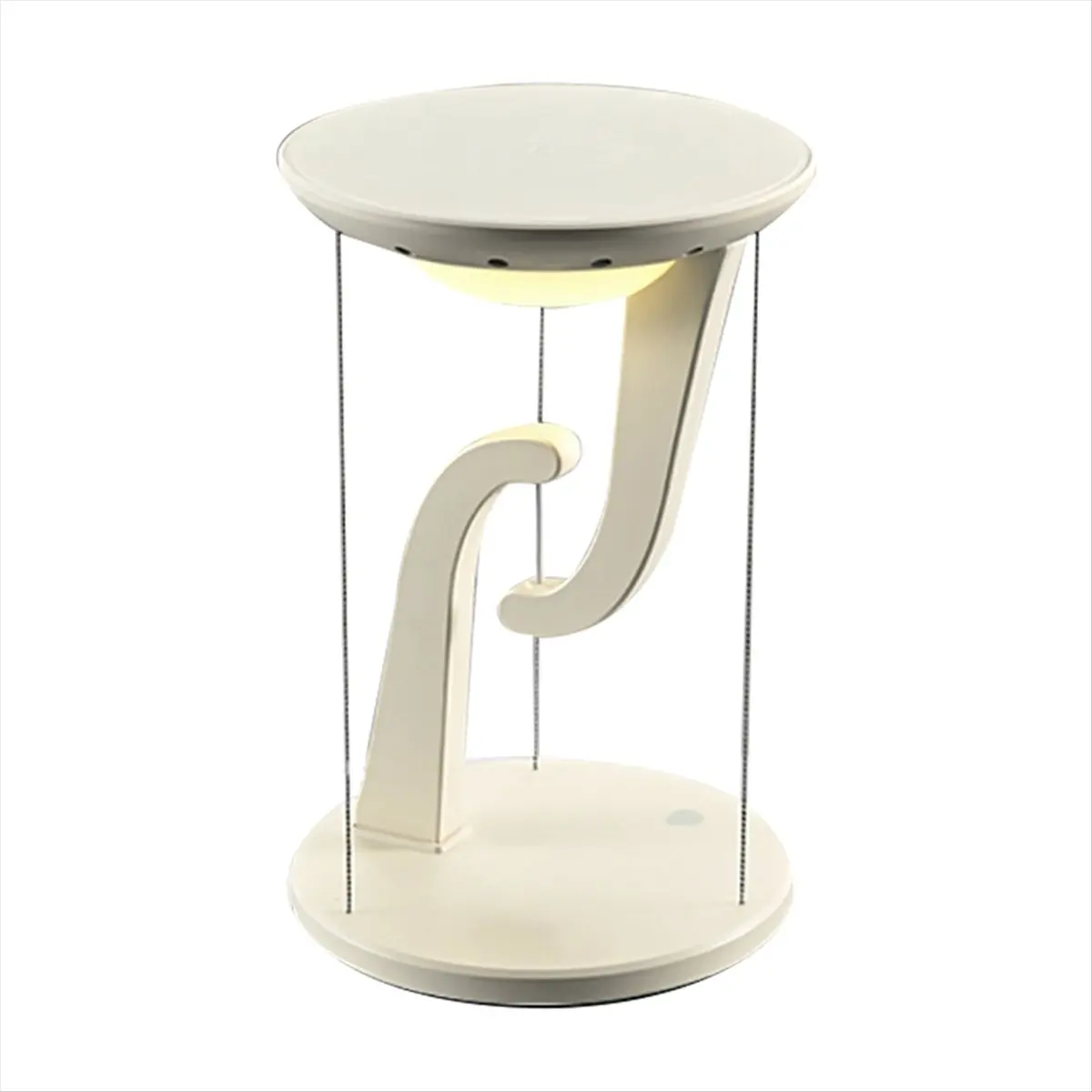 AA19 Floating Design LED Desk Lamp Wireless Charging Touch Control Novelty Night Light Bedroom Decorative Light