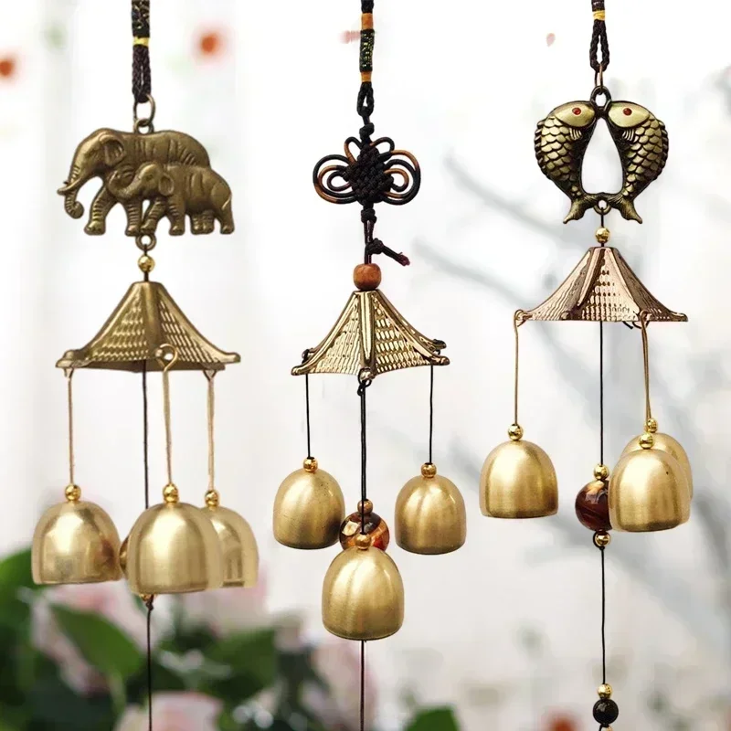 Retro Wind Chimes Wind Music Home Decoration Garden Decoration Outdoor Wind Bell Copper Bell Sound Decor Wall Decor Музыка Ветра