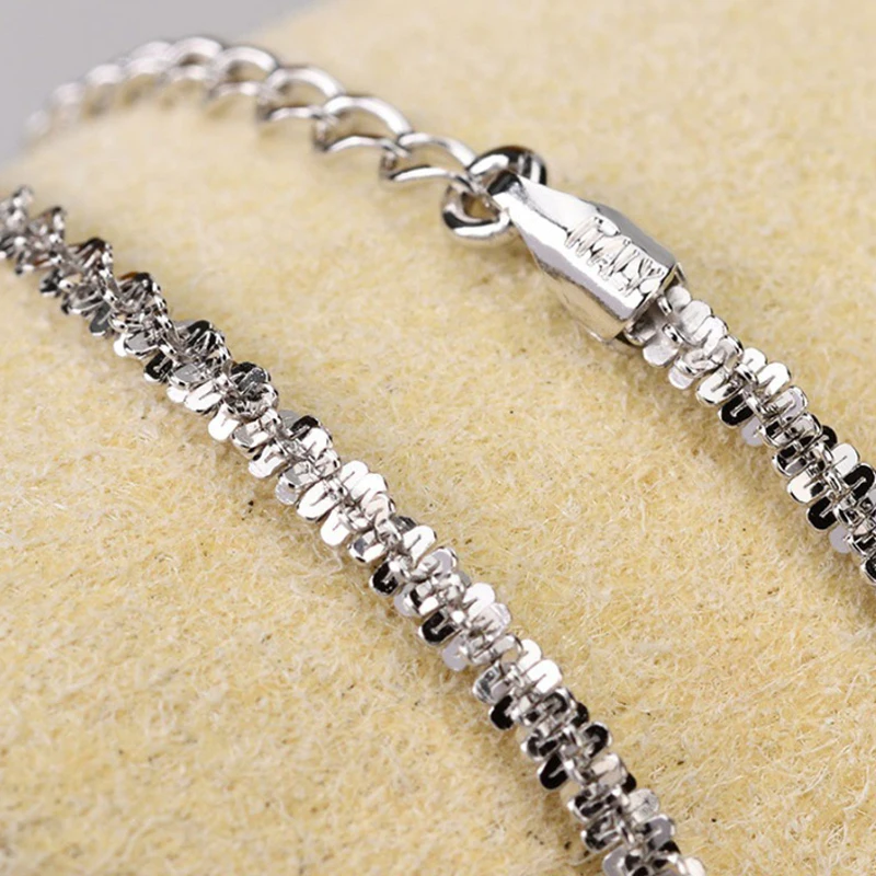 MIQIAO Real High Quality 925 Sterling Silver Italy Necklaces For Women For Girls Jewelry Chains Luxury Female For Ladies Trend