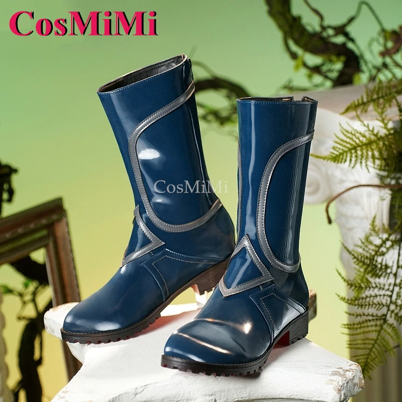 CosMiMi ゲーム Honkai: スターレールアナクサゴラス靴コスプレファッションユニバーサルコンバットブーツカーニバルパーティーロールプレイアクセサリー新