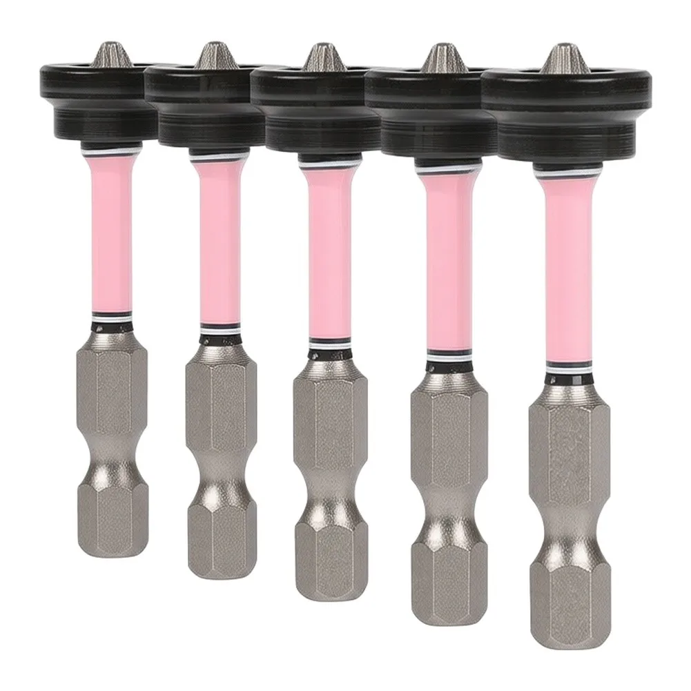 50mm Drywall Screw Bits Setter Positioning Drill Holder Extension Metal Black Depth Limit Collar For Gypsum Board Screws Locatin