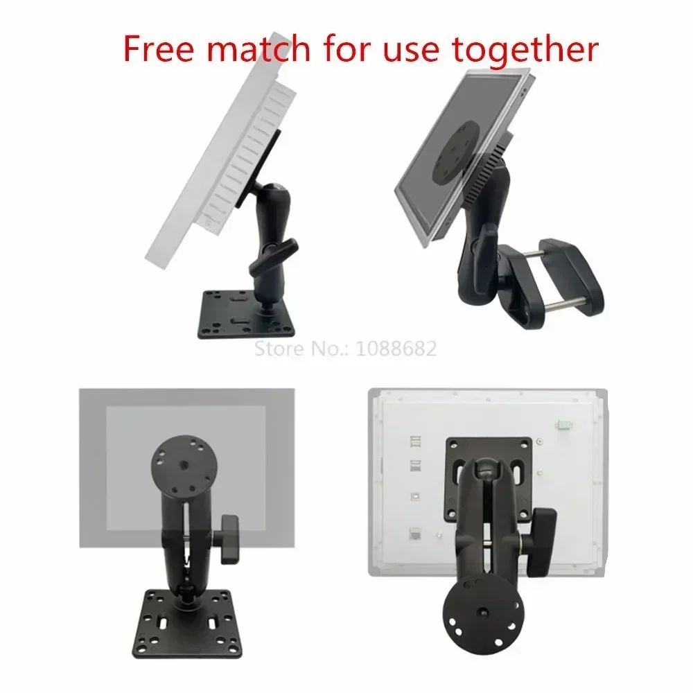 Jadkinsta الألومنيوم 1.5 بوصة Ballhead الكرة جبل قاعدة مزدوجة المقبس الذراع للدراجات النارية كاميرا شاحنة قارب يخت