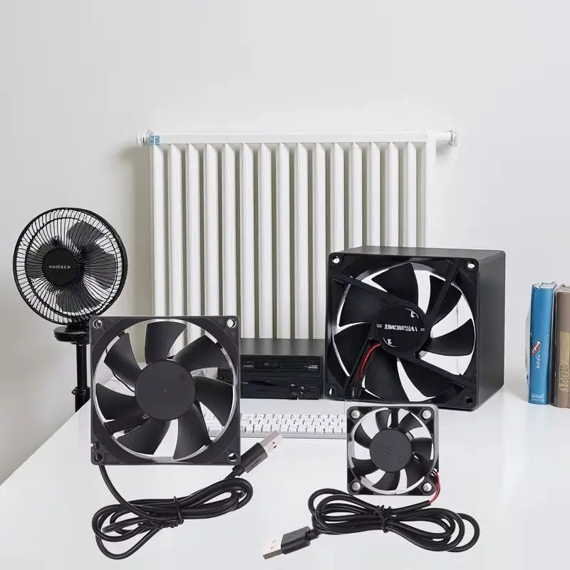 50mm 80mm 90mm 120mm PC DIY Cooler Desktop Fan 5V Brushless Cooling Fan USB Router Fan Computer Case TV Box Cooling Case