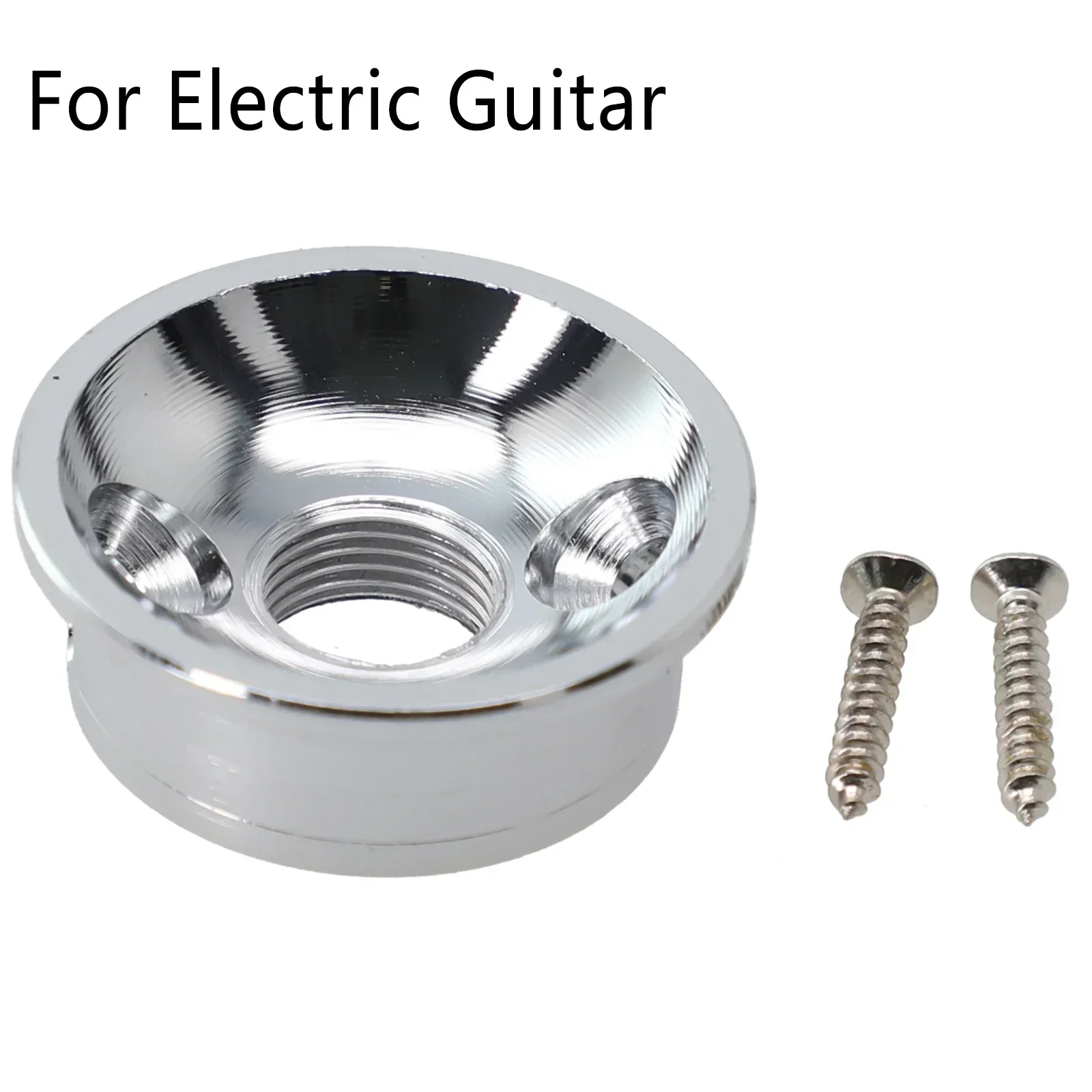 Metal Guitar Socket Plate 1 PCS Gold/Silver Parts Plate Professional Socket With Screw 17g Accessories For Electric Guitar