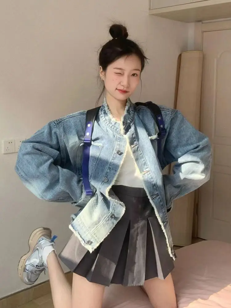 

Женские куртки, зимнее пальто, романтическая женская одежда, однотонная ковбойская одежда с цветными блоками, без разрезов, с застежкой на талии, с бахромой и кнопкой