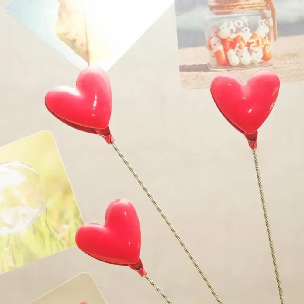 Stainless Steel Family Tree Picture Frame Holder Red Portable Card Photo Clips Holder Photo Tree Holder Clip