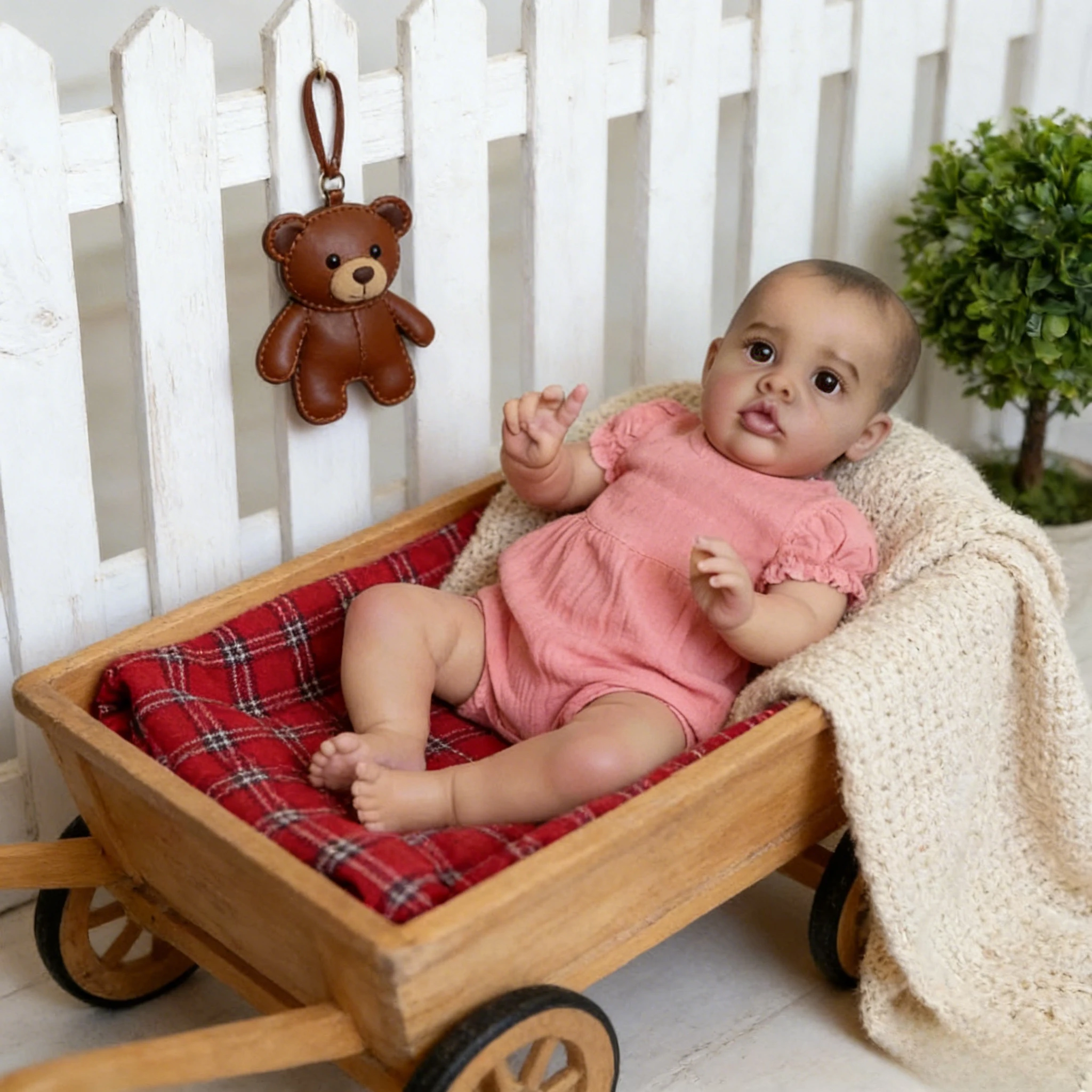 55cm Lifelike Benjamin Reborn Baby Doll - Soft Touch Silicone Feel, Realistic Newborn Doll