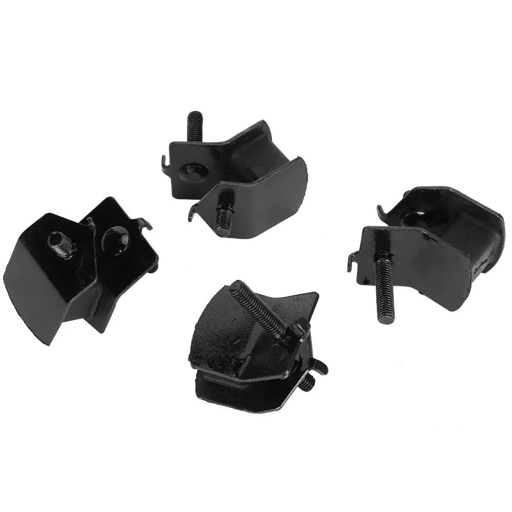 4PCS Durable Black Anti Vibration Mounts Rubber Shock Absorbing Rubber Isolation Pads Stable Practical Generator Shock Absorbers