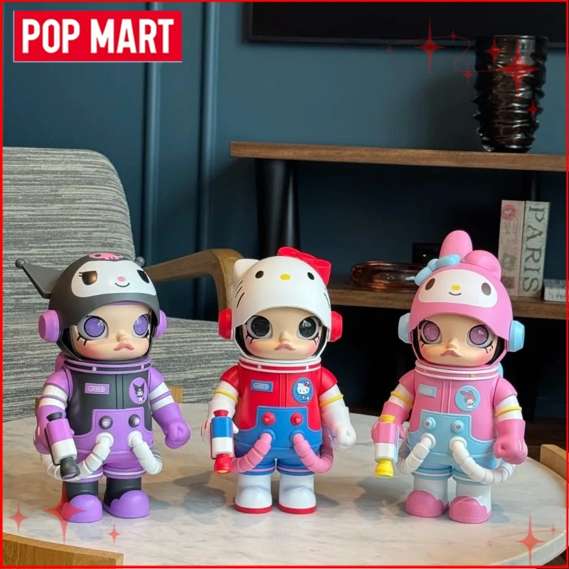 

Genuine POP MART SPACE MOLLY 400% Sanrio Family Series Blind Box Mega Collection Handmade Figurine Ideal Toy Christmas Gifts