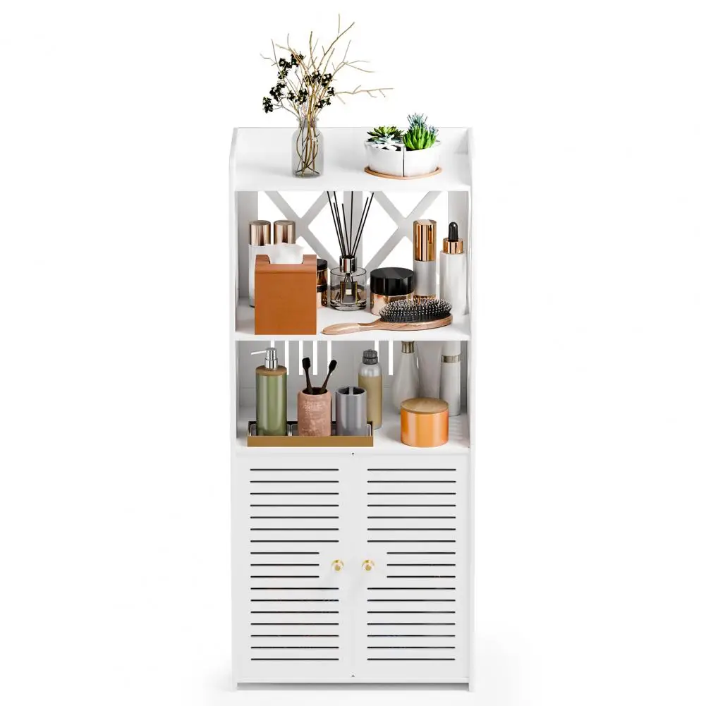 Bathroom Storage Cabinet, Freestanding Bathroom Cabinet with Open Storage, Kitchen Pantry Cabinet with Doors, Bathroom Floor Cab