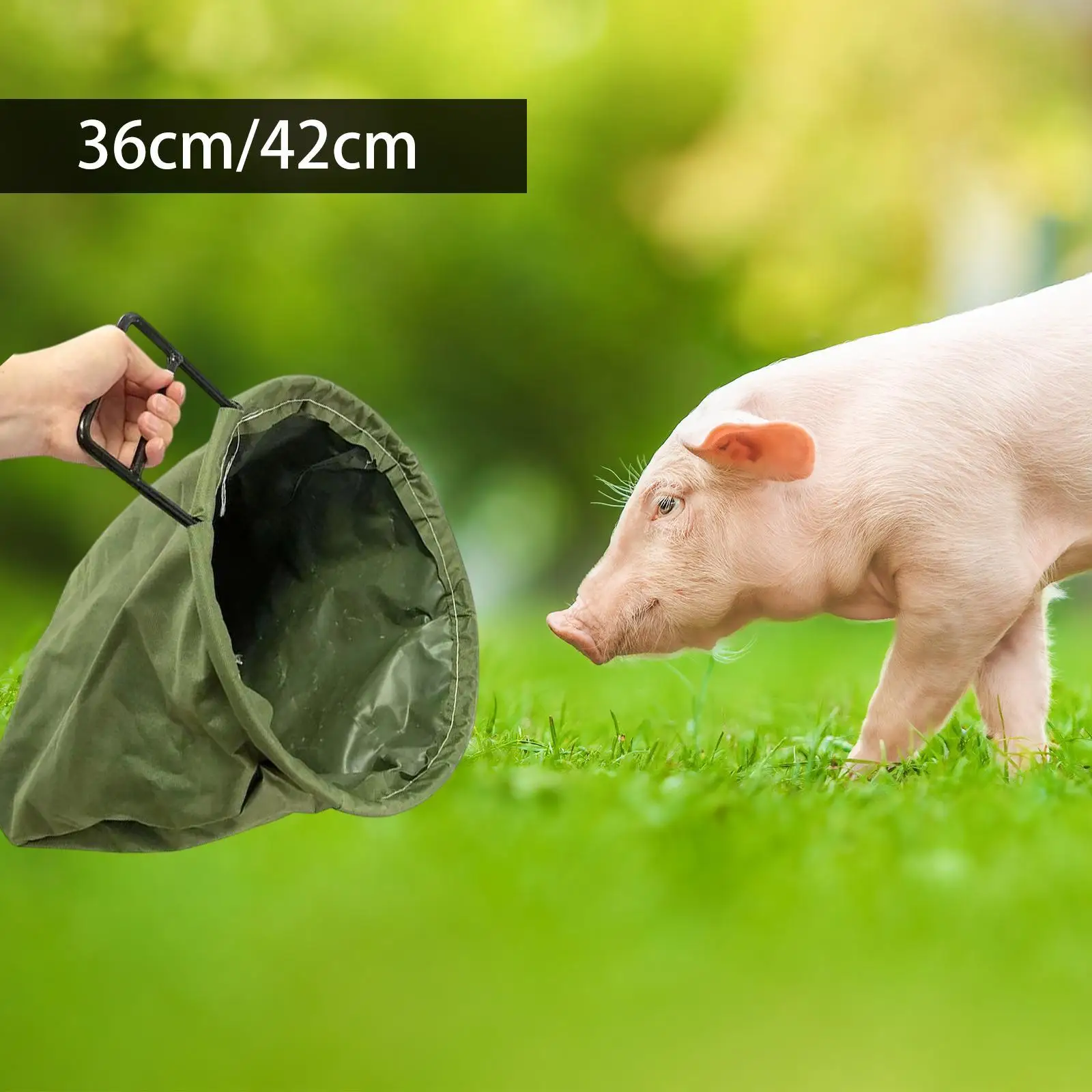 Thick Pig Head Cover Anti Light Versatile Farm Use Green Transporting Handling Supplies Livestock Catching Cover Pig Head Bag