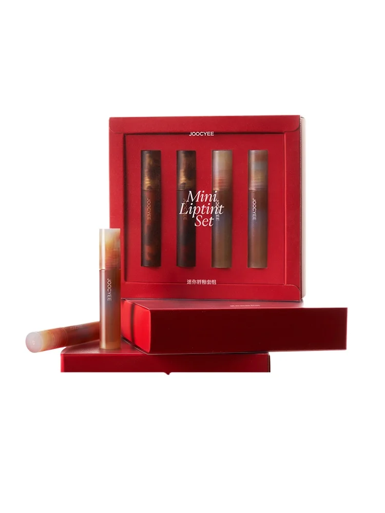 Joocyee leavened amber shell MINI lip glaze lipstick gift box