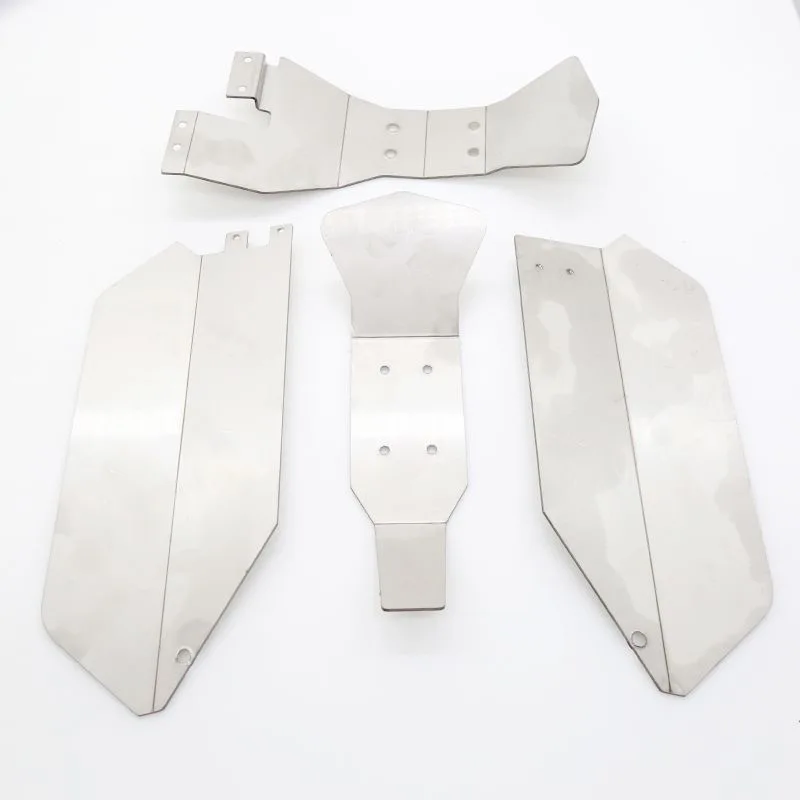 1/10 RC Auto Slash 4x4 RVS Skid Plate Bumper Armor - Heavy Duty Bescherming voor Traxxas 727 |   Duurzame chassisbeschermer