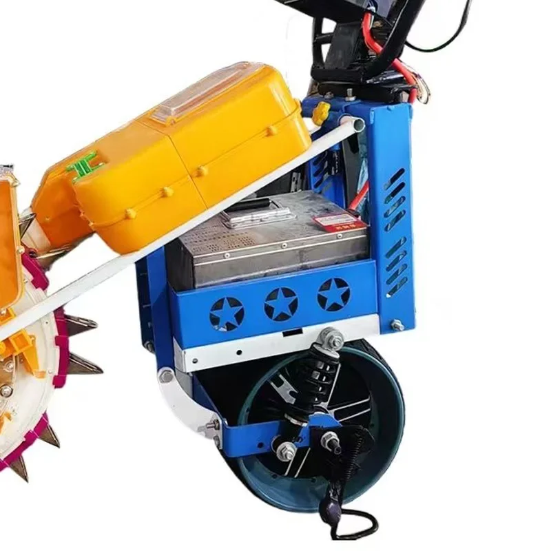 60V Electric-Assisted Seeder: Hand-Pushed Seed-and-Fertilizer Combination Seeder for Precision Planting of Corn and Soybeans