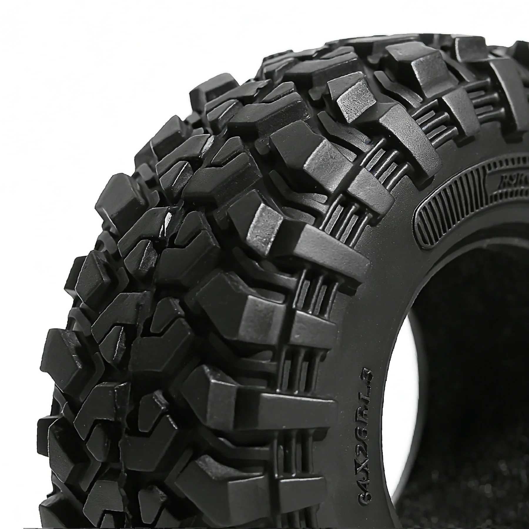 1.3in Crawler Car Tires Rubber Tyre Gift Sponges for 1/18 1/24 Scale RC Car Axial SCX24 FCX24 TRX4M FCX18 Enduro24 Upgrade Parts