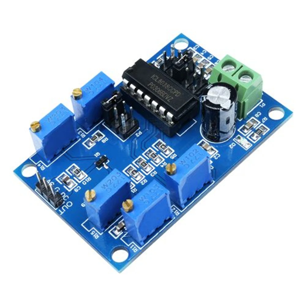 ICL8038 Signal Generator 10Hz-450KHz Triangular/Rectangular/Sine Wave Generator Module Medium Low Frequency 12V to 15V For Test