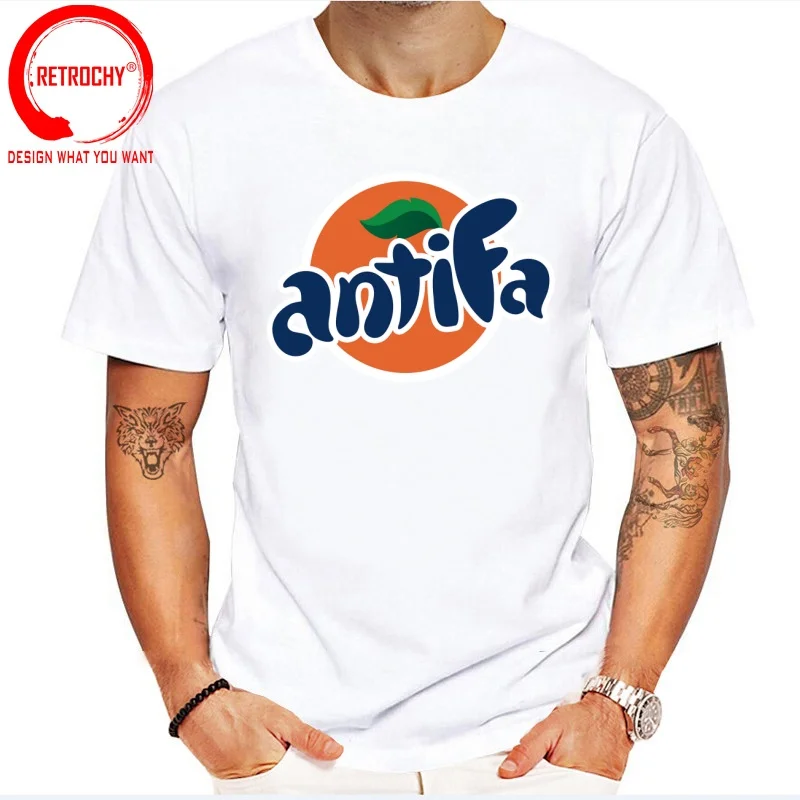 Antifa T Shirt Men Fashion Trendy Casual Clothing Stylish Tops Tee Shirt Leisure Tshirt Men's T-Shirt