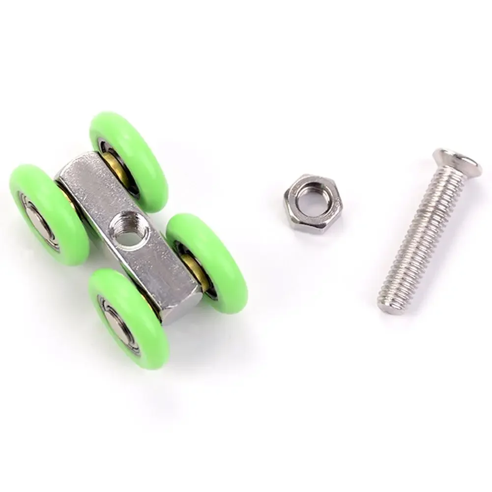 عجلة باب الدش سهلة التركيب، عجلة غرفة الاستحمام الفضية، تصميم سهل الاستخدام، ميزات قابلة للتعديل #5