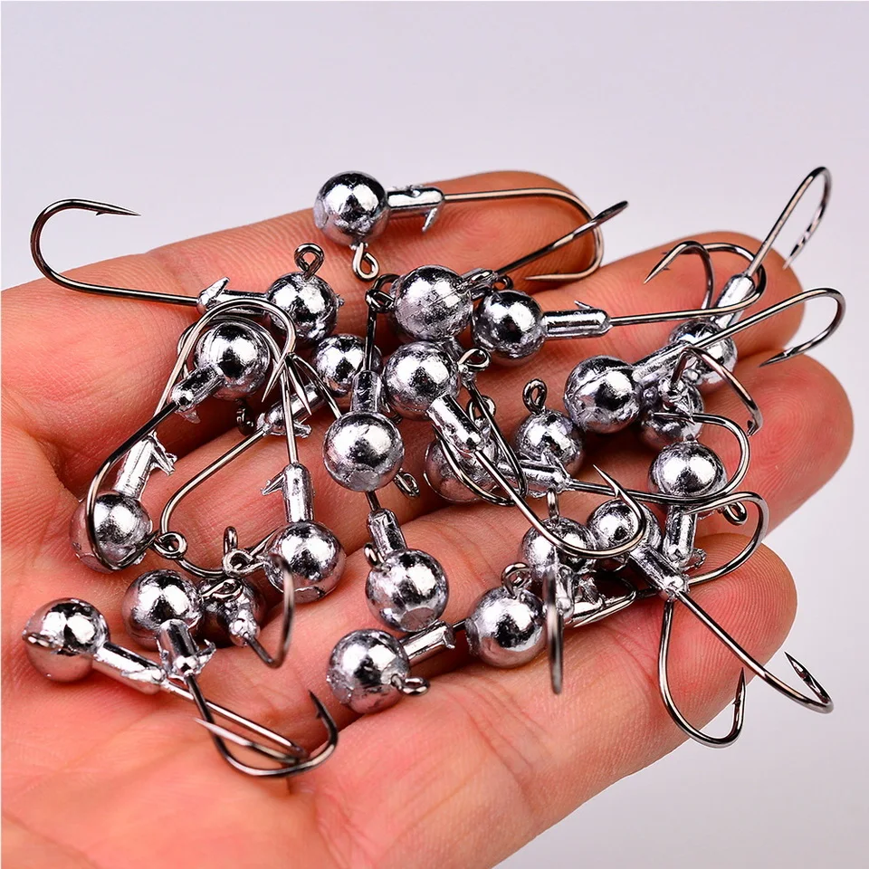 1g 2g 3,5g 5g 7g 10g 12g 20g Kurbel Jig Kopf Haken Angelhaken Kopf Jig Locken Harten Köder Weichen Wurm Angelhaken Jig Haken Für Angeln – Detail 7