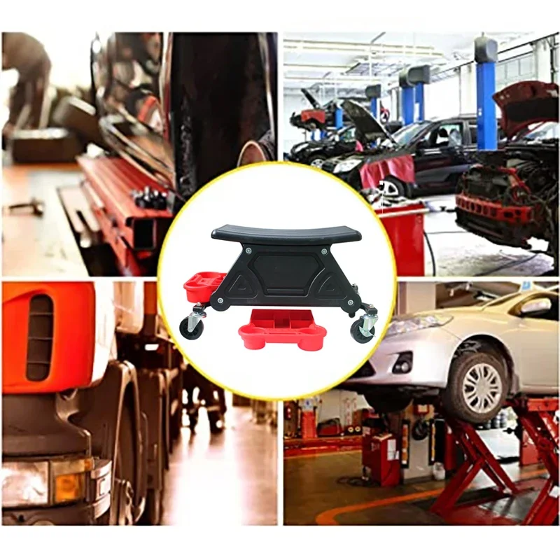 NEW Car Multi-Function Chair Mechanic For Wax Polishing Projects Car Creeper Stool Chair Mobile Creeper Seat Car Wash Supplies