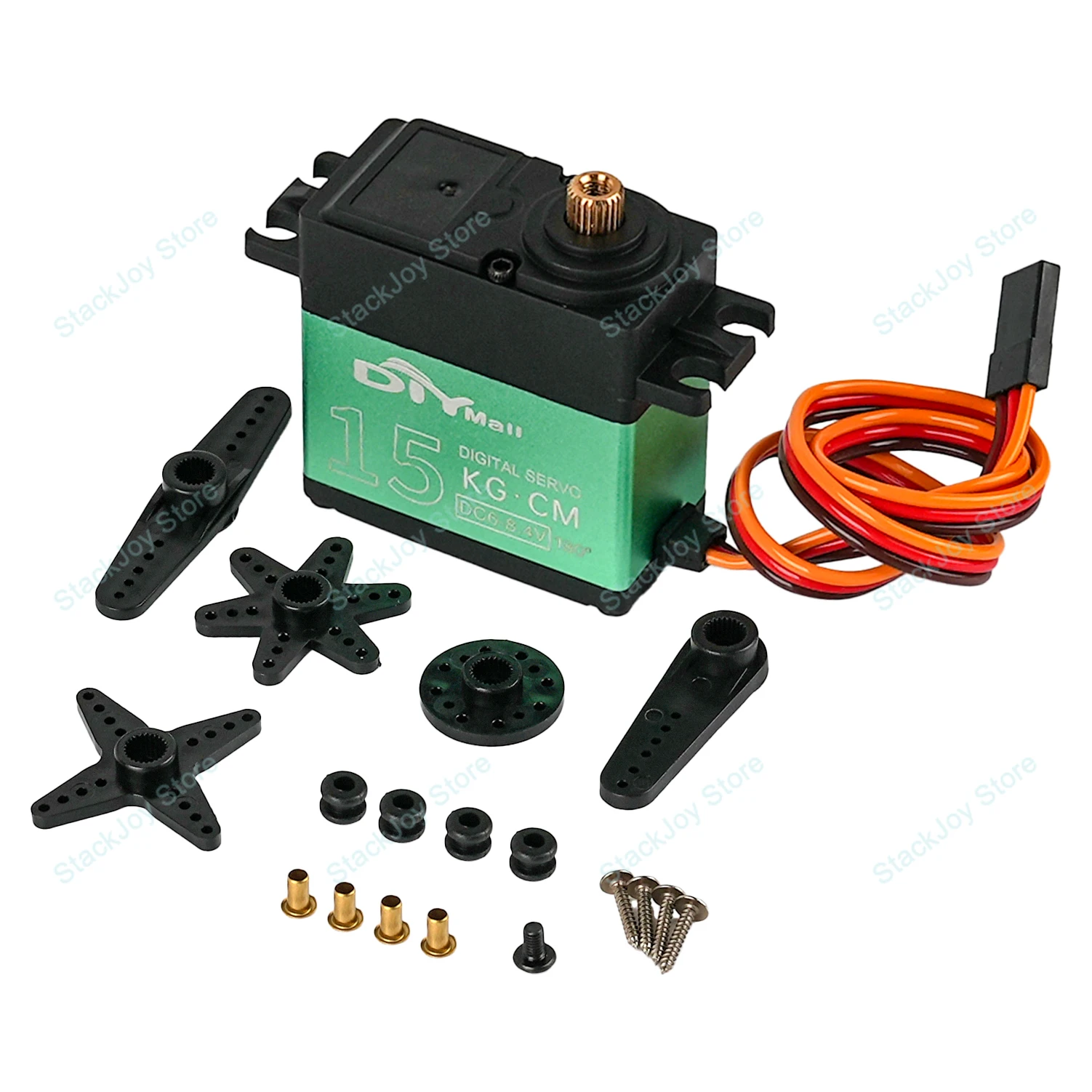 Serwo cyfrowe o wysokim momencie obrotowym 15kg, metalowe zębatki, model 90/180/270/360 stopni, serwo RC 4.8V-7.2V do robota, samochodu, samolotu TD-8815MG