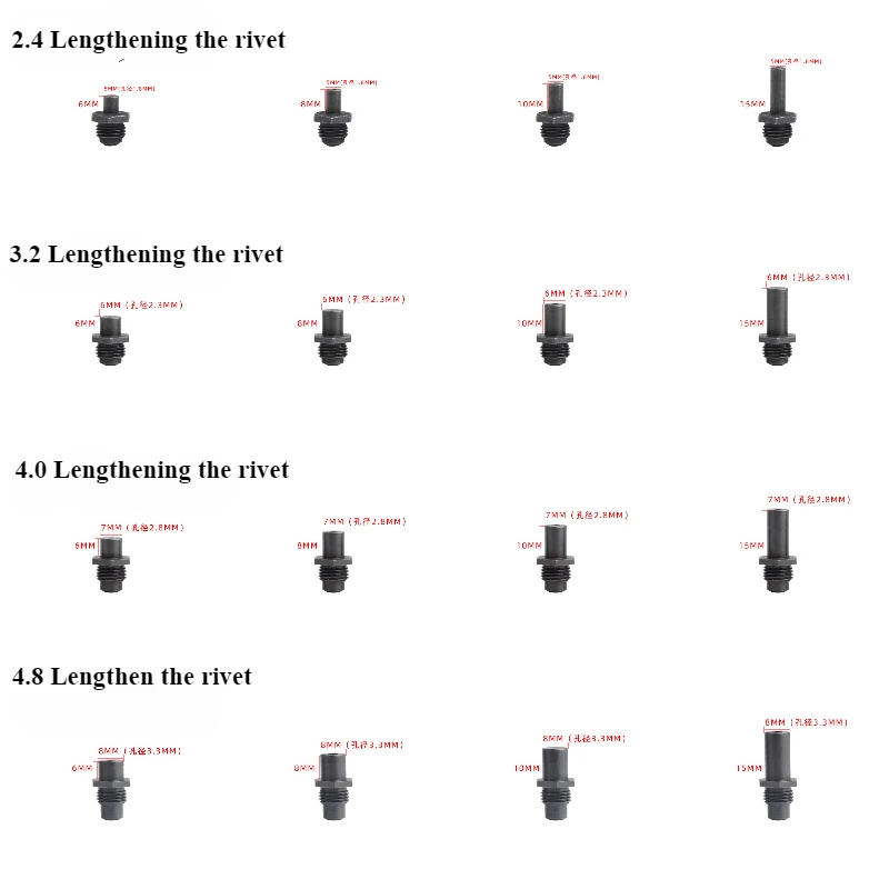 Pneumatic Rivet Gun Into the Nail Lengthening Guide Nozzle S Full Series of Universal Core Pulling Nail Gun Accessories
