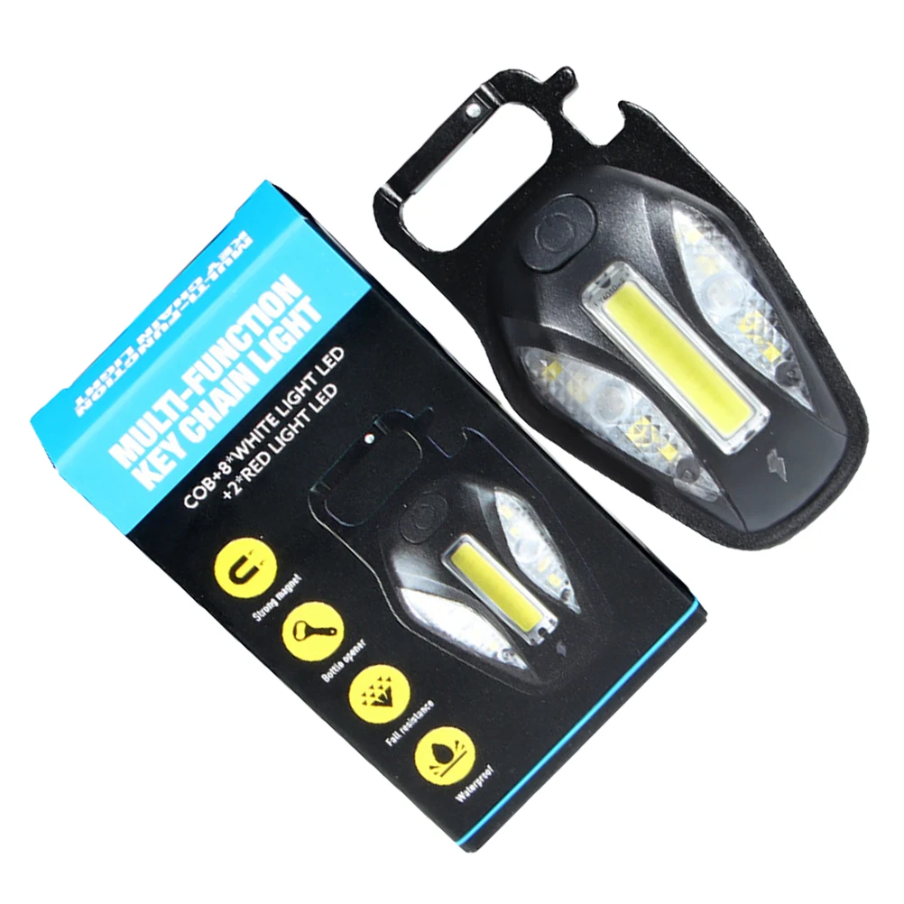 

1 set 1 Set Professional Keychain Portable Rechargeable Led Work High Brightness Emergency Light For Outdoor Camping Hiking