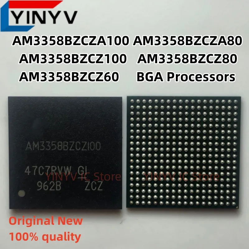 2Pcs AM3358BZCZ100 AM3358BZCZ80 AM3358BZCZ60 AM3358BZCZA100 AM3358BZCZA80 BGA  AM3358 Sitara Processors New 100% quality