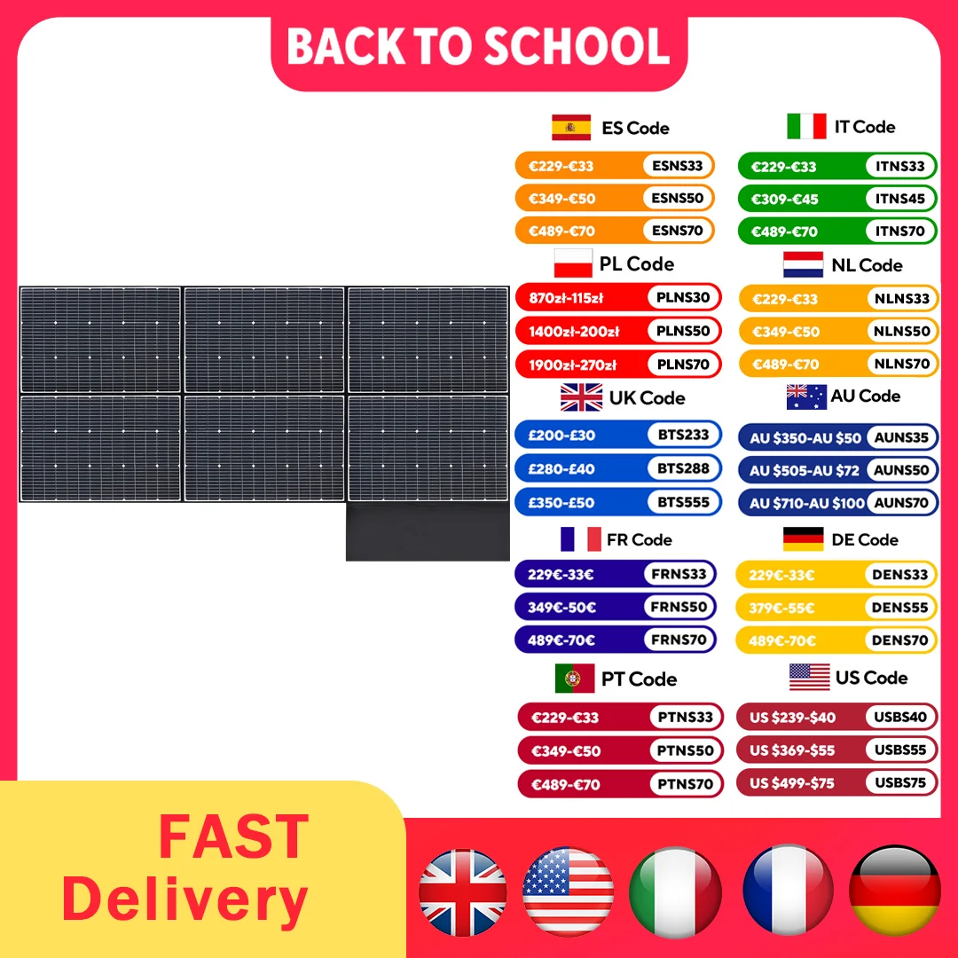 ALLPOWERS 600W Foldable Solar Panel High-Efficiency