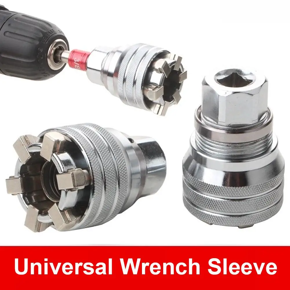 Universal Adjustable Magic Wrench Socket Set 10-19mm Range, Multi-Size Versatile Hand Tool