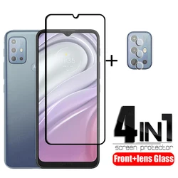 4-in-1 For Motorola Moto G20 Glass For Moto G20 Tempered Glass Full Cover Phone Film HD Screen Protector For Moto G20 Lens Glass