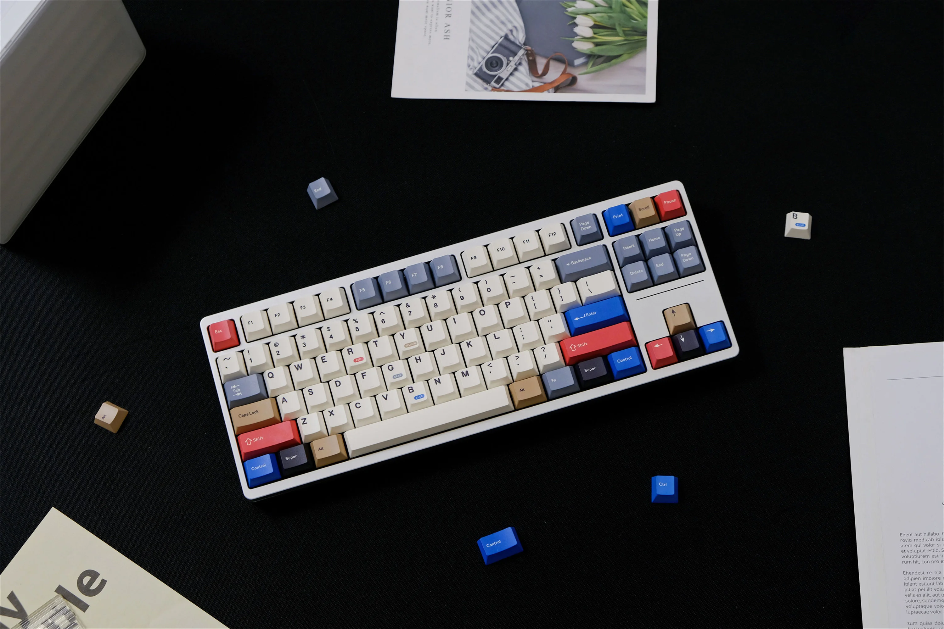 Retro100 Keycaps Set 143 Key PBT Material Keycaps Cherry Profile DYE-SUB For MX Switch Alice Wooting Mechanical Keyboard Keycaps