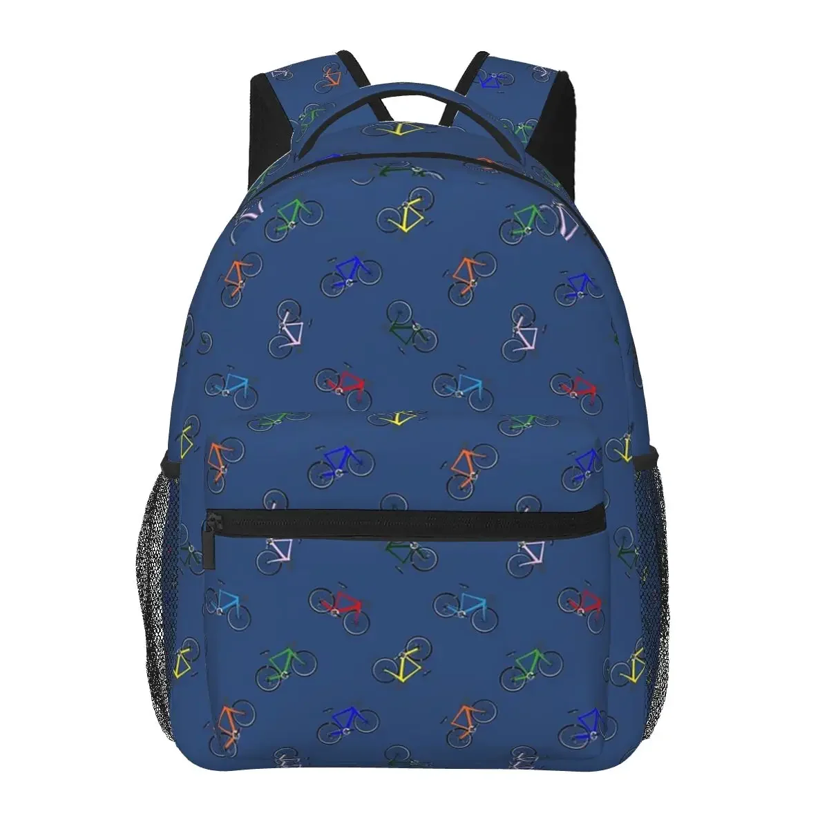 Bicycle Madness Backpacks Boys Girls Bookbag Children School Bags Cartoon Laptop Rucksack Shoulder Bag Large Capacity