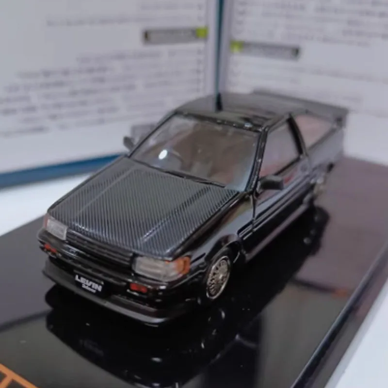 Hobby Japan 1:64 Scale Corolla AE86 Black Simulation Alloy Toy Car Model Static Decoration Classic Collection
