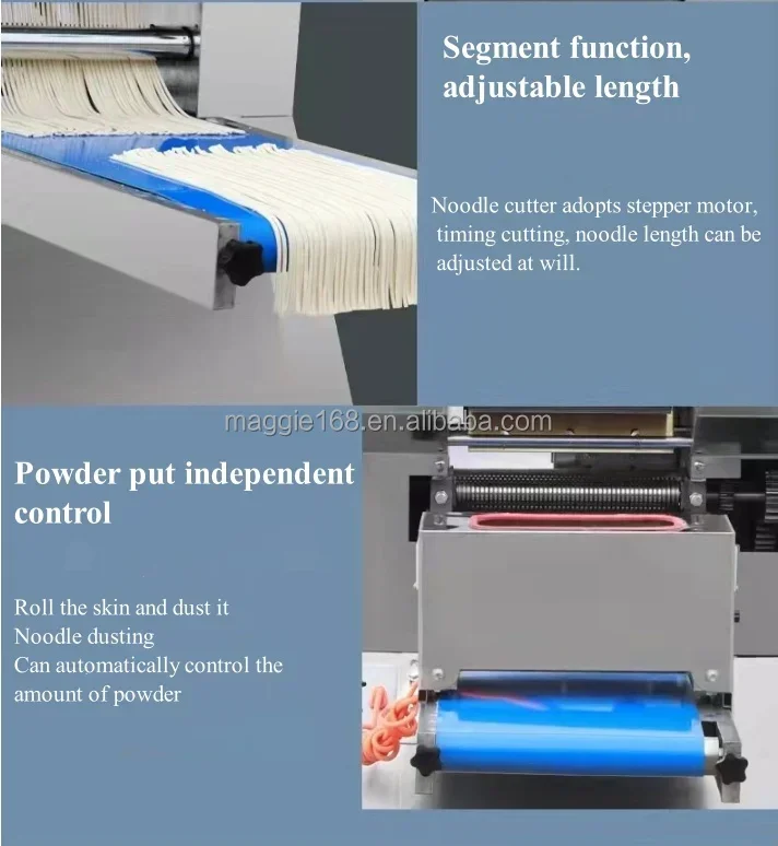 Neue Design-Tischnudeln-Pressmaschine, einstellbare Schnittlänge, kommerzielle Ramen-Nudelherstellungs-Schneidemaschine